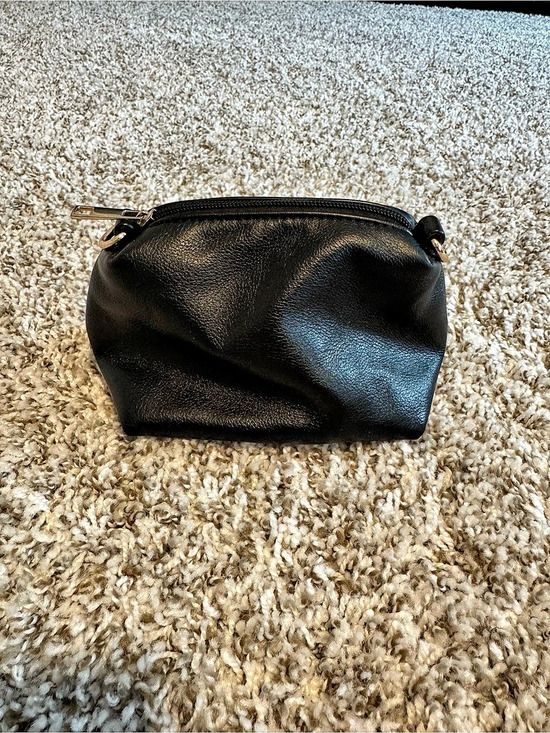 Anthropologie Handbags - Anthropologie Black Cosmetic Bag Like New